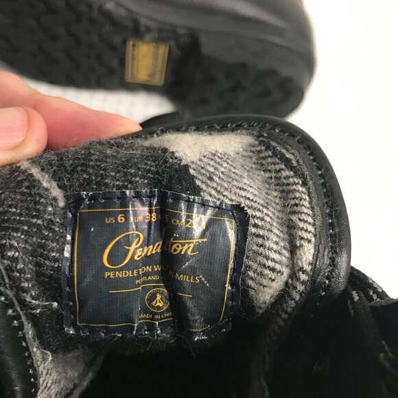 PENDLETON UNISEX INSULATED LEATHER RUBBER DUCK BOOT SIZE 6 [WOMENS SIZE 8] - Picture 9 of 10